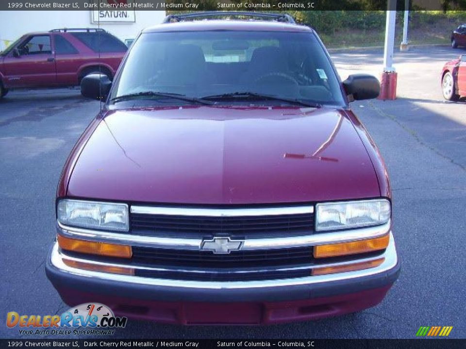 1999 Chevrolet Blazer LS Dark Cherry Red Metallic / Medium Gray Photo #3