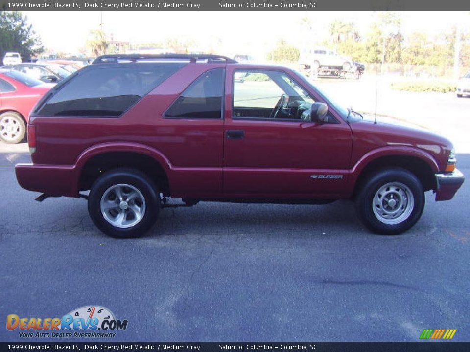 1999 Chevrolet Blazer LS Dark Cherry Red Metallic / Medium Gray Photo #4