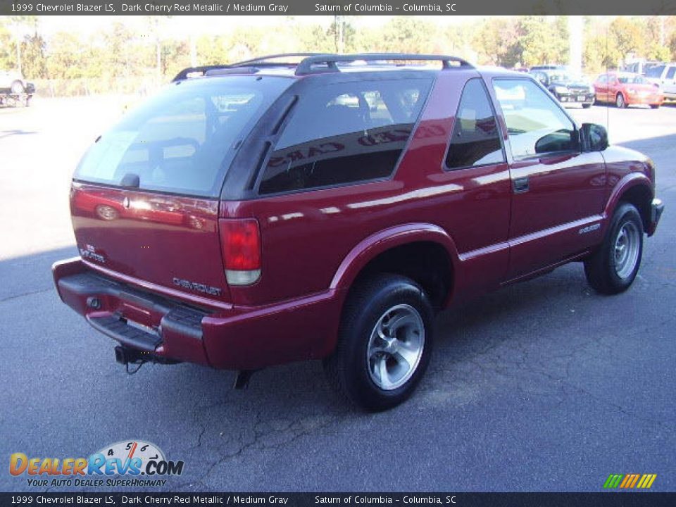 1999 Chevrolet Blazer LS Dark Cherry Red Metallic / Medium Gray Photo #5