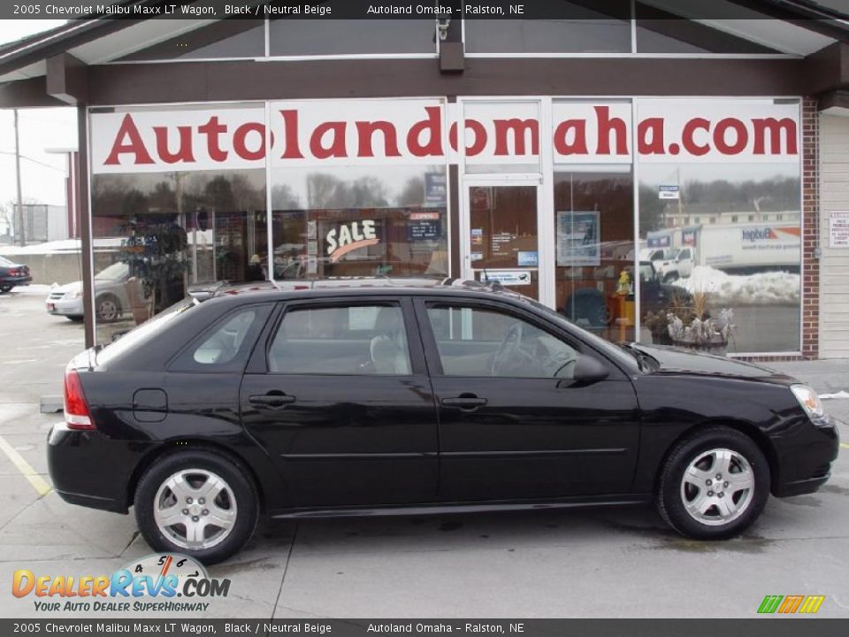2005 Chevrolet Malibu Maxx LT Wagon Black / Neutral Beige Photo #1