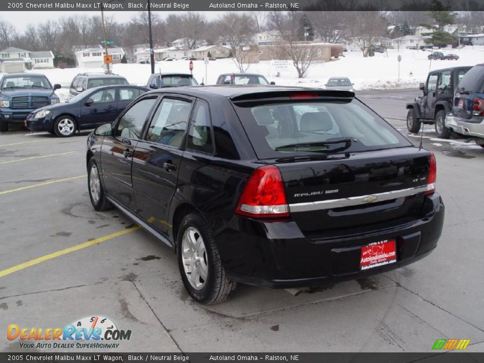 2005 Chevrolet Malibu Maxx LT Wagon Black / Neutral Beige Photo #2