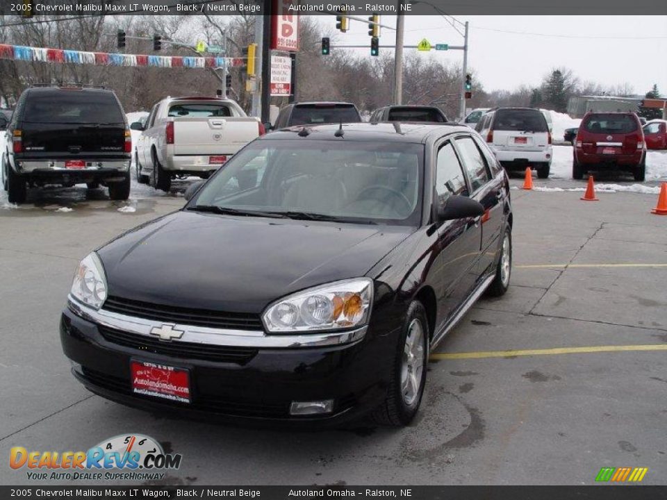 2005 Chevrolet Malibu Maxx LT Wagon Black / Neutral Beige Photo #4