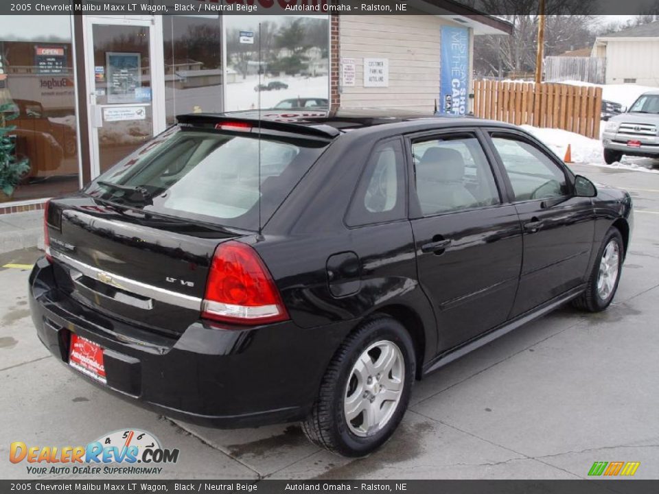 2005 Chevrolet Malibu Maxx LT Wagon Black / Neutral Beige Photo #5
