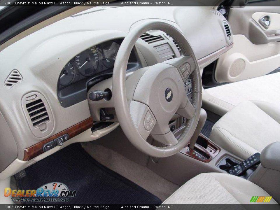 2005 Chevrolet Malibu Maxx LT Wagon Black / Neutral Beige Photo #11
