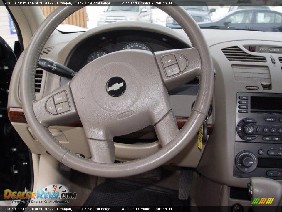 2005 Chevrolet Malibu Maxx LT Wagon Black / Neutral Beige Photo #14