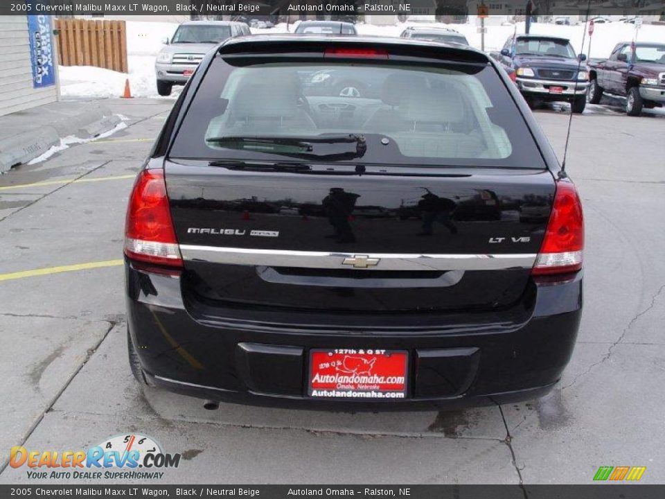 2005 Chevrolet Malibu Maxx LT Wagon Black / Neutral Beige Photo #23