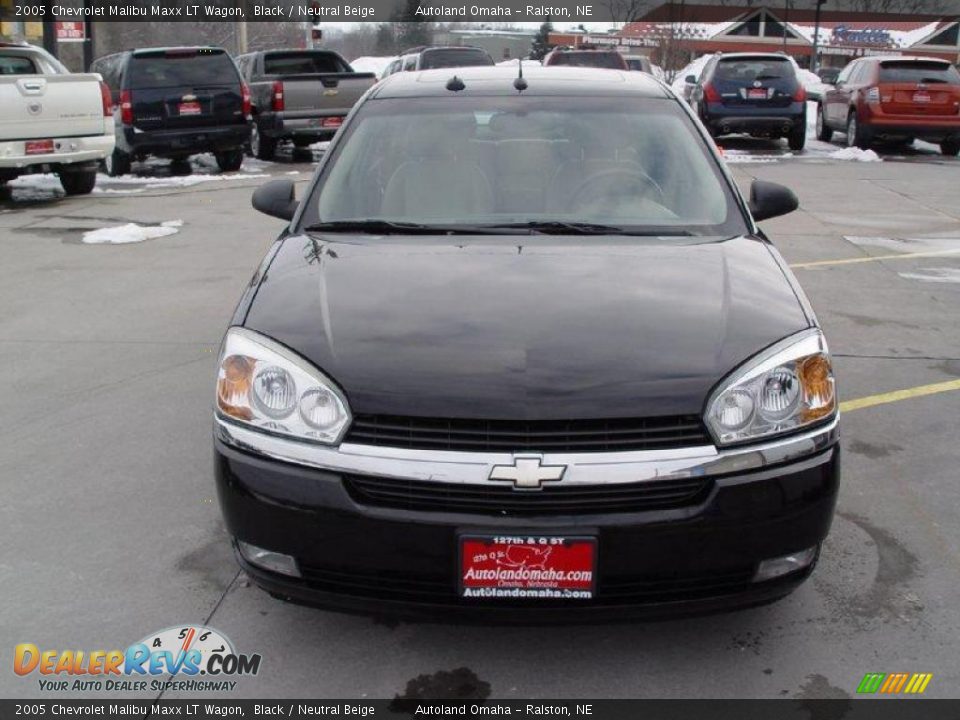 2005 Chevrolet Malibu Maxx LT Wagon Black / Neutral Beige Photo #25