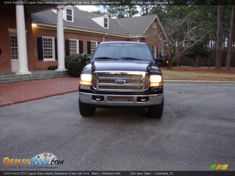 2004 Ford F250 Super Duty Harley Davidson Crew Cab 4x4 Black / Medium Flint Photo #1