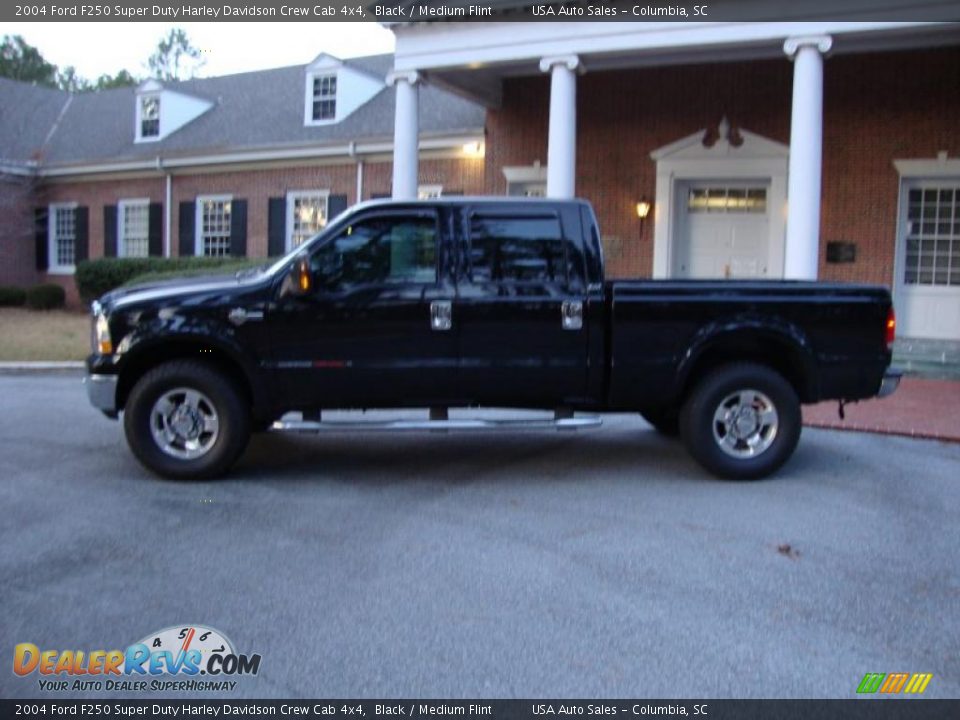 2004 Ford F250 Super Duty Harley Davidson Crew Cab 4x4 Black / Medium Flint Photo #3