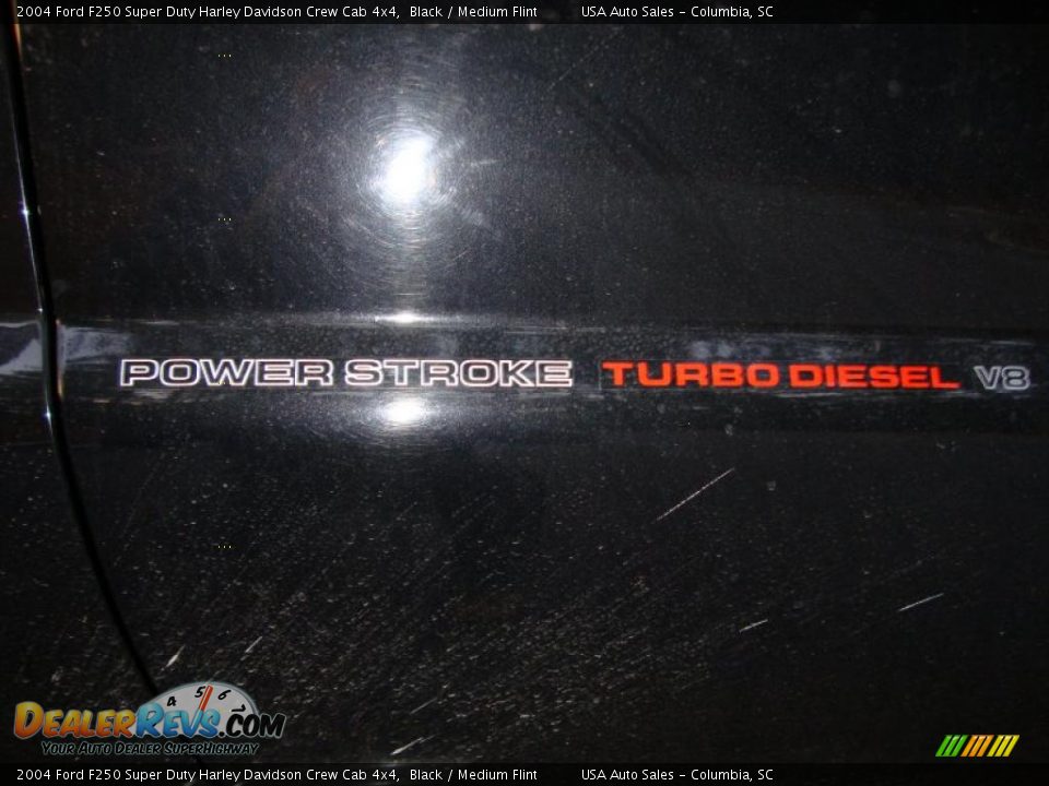 2004 Ford F250 Super Duty Harley Davidson Crew Cab 4x4 Black / Medium Flint Photo #5