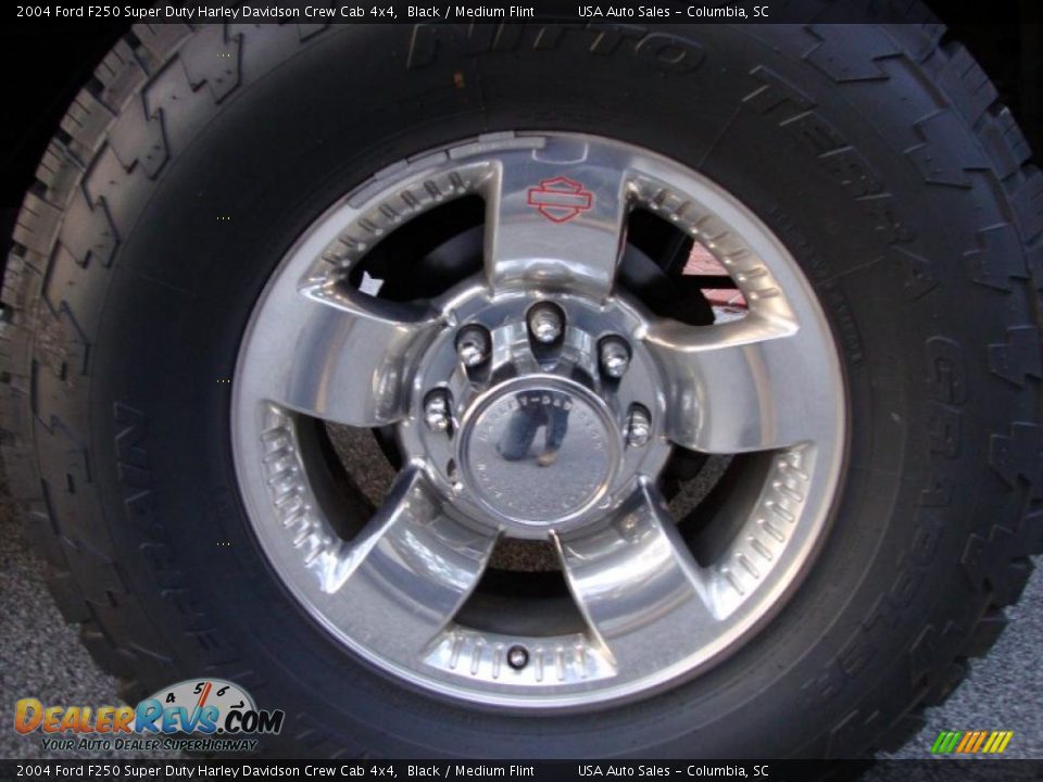 2004 Ford F250 Super Duty Harley Davidson Crew Cab 4x4 Black / Medium Flint Photo #7