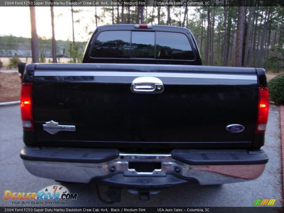 2004 Ford F250 Super Duty Harley Davidson Crew Cab 4x4 Black / Medium Flint Photo #8