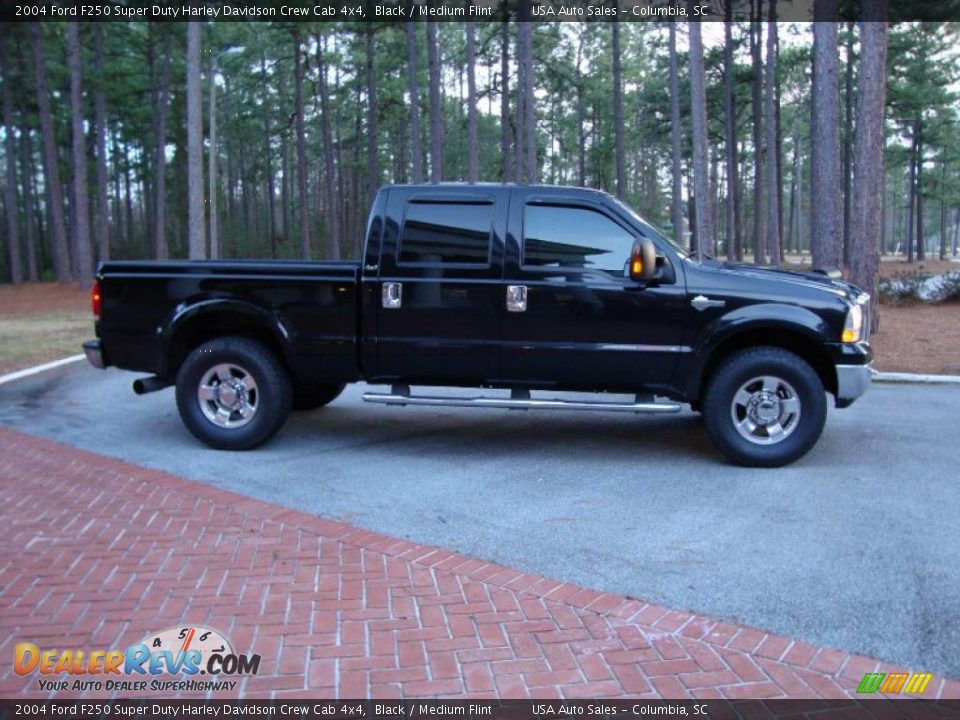 2004 Ford F250 Super Duty Harley Davidson Crew Cab 4x4 Black / Medium Flint Photo #10