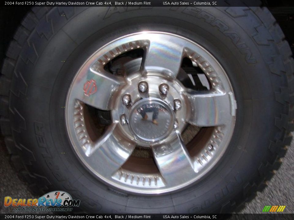 2004 Ford F250 Super Duty Harley Davidson Crew Cab 4x4 Black / Medium Flint Photo #13