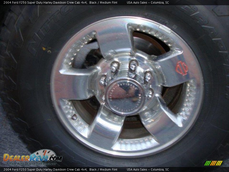 2004 Ford F250 Super Duty Harley Davidson Crew Cab 4x4 Black / Medium Flint Photo #14