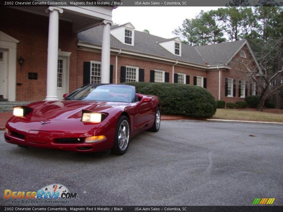 2002 Chevrolet Corvette Convertible Magnetic Red II Metallic / Black Photo #2