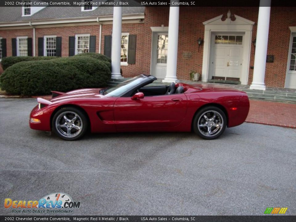 2002 Chevrolet Corvette Convertible Magnetic Red II Metallic / Black Photo #3