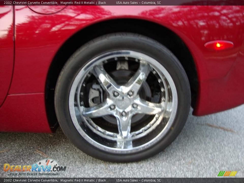 2002 Chevrolet Corvette Convertible Magnetic Red II Metallic / Black Photo #5