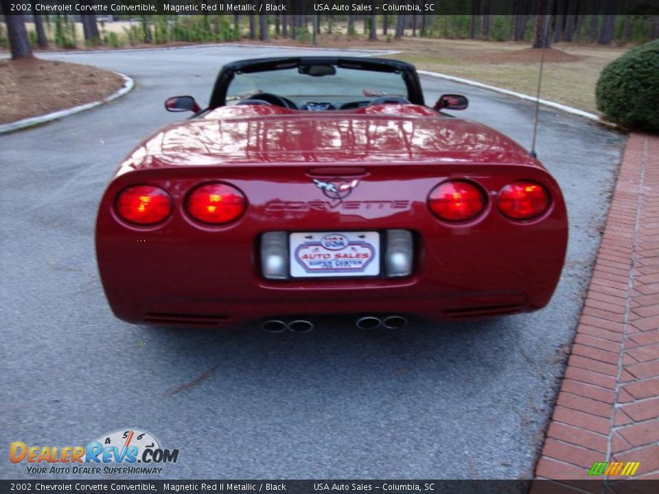 2002 Chevrolet Corvette Convertible Magnetic Red II Metallic / Black Photo #6