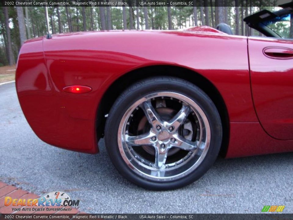 2002 Chevrolet Corvette Convertible Magnetic Red II Metallic / Black Photo #7