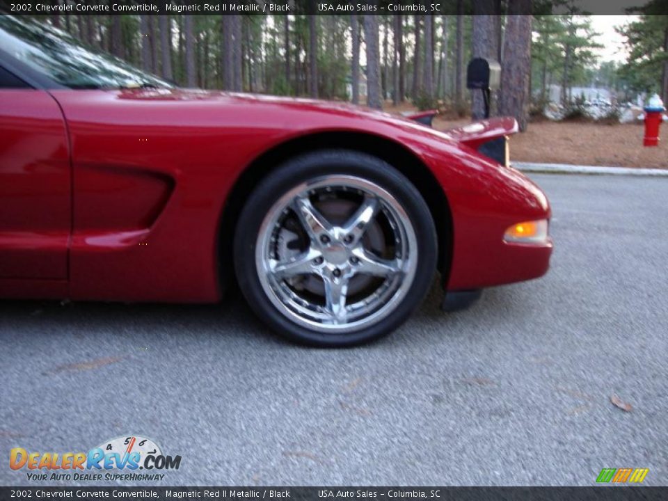 2002 Chevrolet Corvette Convertible Magnetic Red II Metallic / Black Photo #8