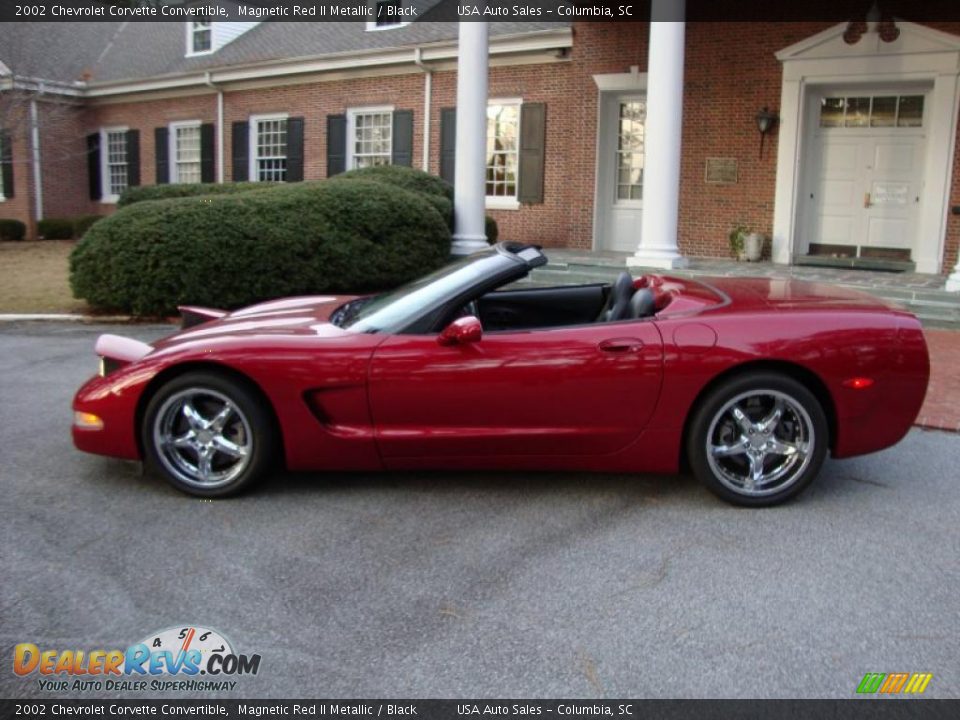 2002 Chevrolet Corvette Convertible Magnetic Red II Metallic / Black Photo #9