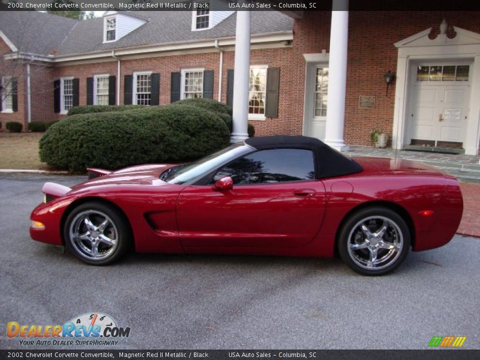 2002 Chevrolet Corvette Convertible Magnetic Red II Metallic / Black Photo #11