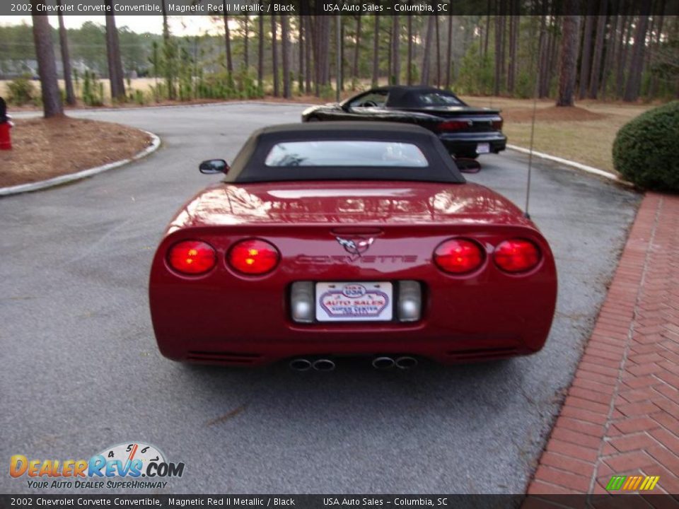 2002 Chevrolet Corvette Convertible Magnetic Red II Metallic / Black Photo #12