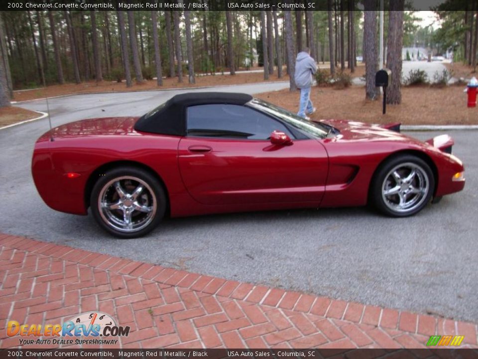 2002 Chevrolet Corvette Convertible Magnetic Red II Metallic / Black Photo #13