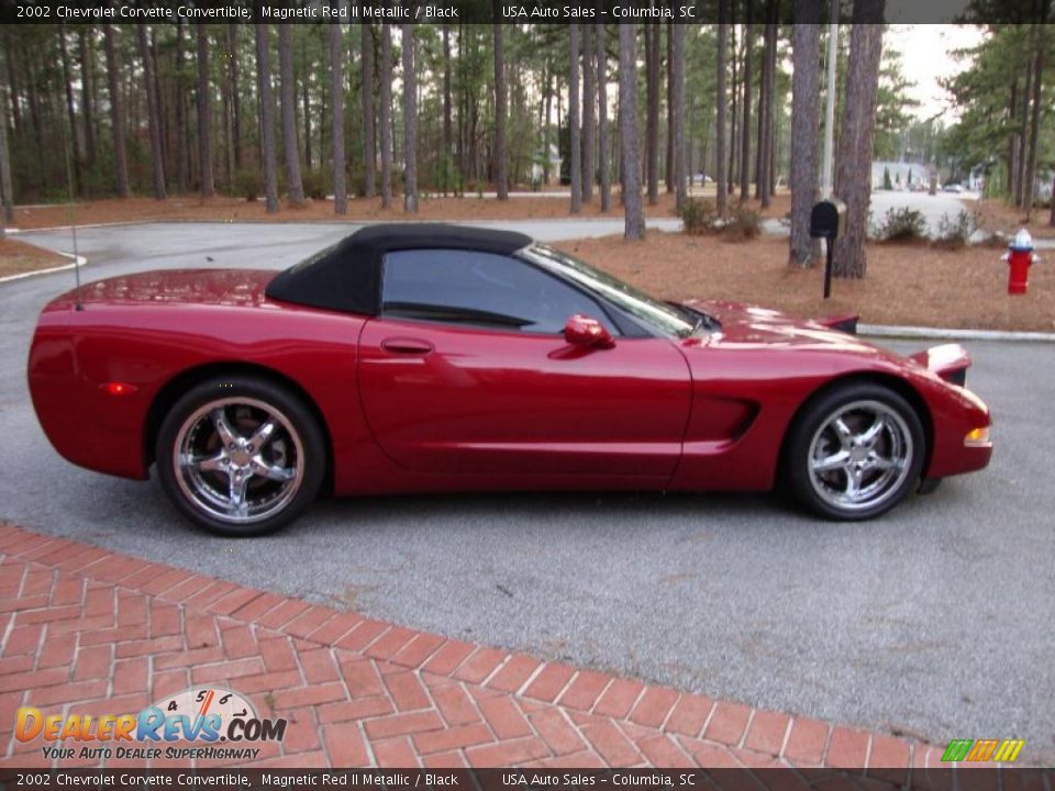 2002 Chevrolet Corvette Convertible Magnetic Red II Metallic / Black Photo #14