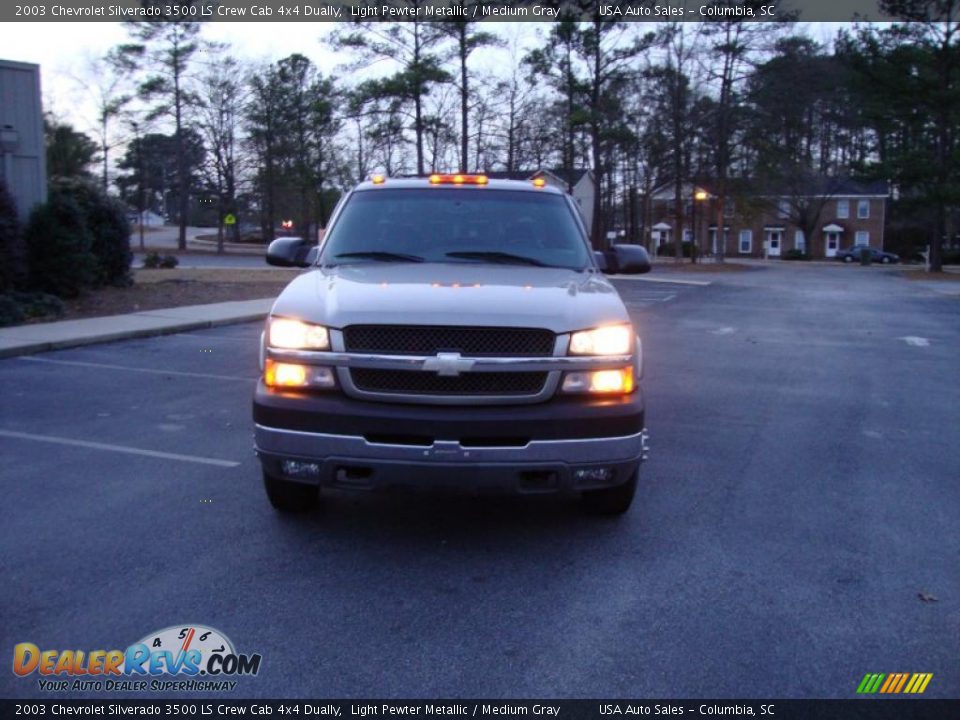 2003 Chevrolet Silverado 3500 LS Crew Cab 4x4 Dually Light Pewter Metallic / Medium Gray Photo #1