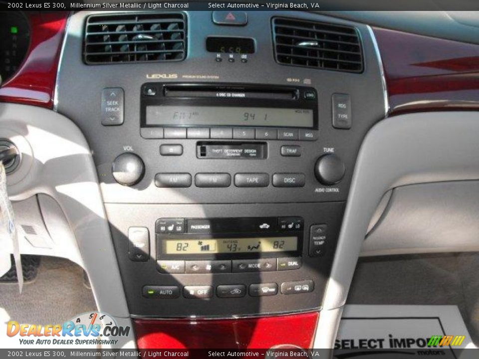2002 Lexus ES 300 Millennium Silver Metallic / Light Charcoal Photo #13