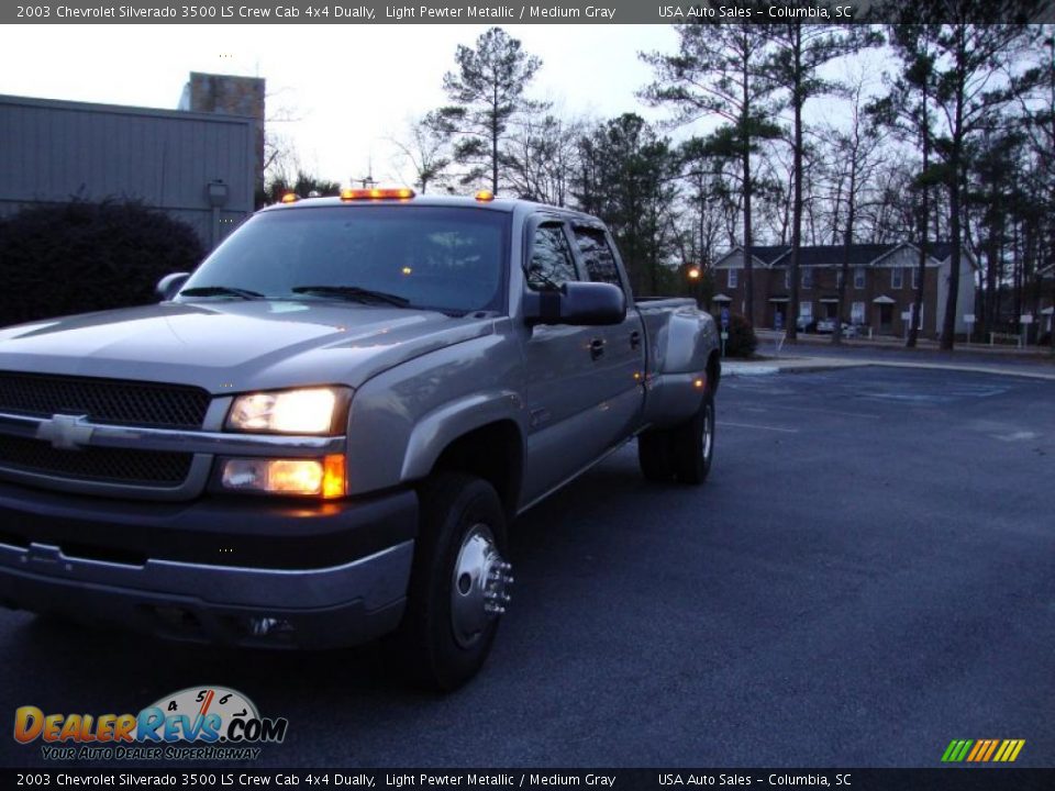2003 Chevrolet Silverado 3500 LS Crew Cab 4x4 Dually Light Pewter Metallic / Medium Gray Photo #2