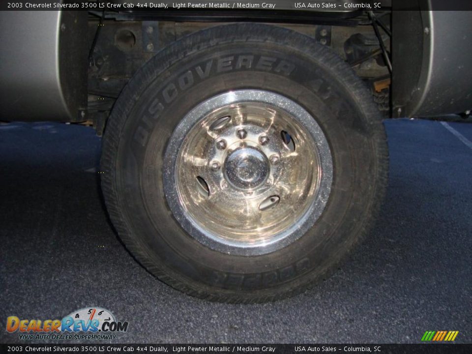 2003 Chevrolet Silverado 3500 LS Crew Cab 4x4 Dually Light Pewter Metallic / Medium Gray Photo #6