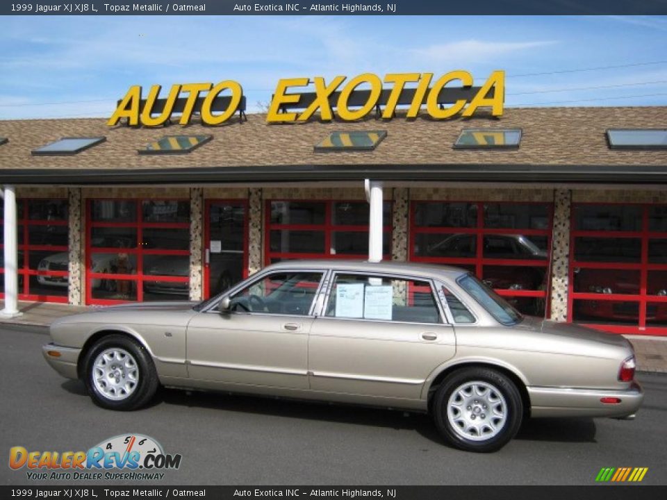 1999 Jaguar XJ XJ8 L Topaz Metallic / Oatmeal Photo #1