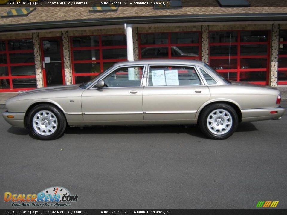 1999 Jaguar XJ XJ8 L Topaz Metallic / Oatmeal Photo #3