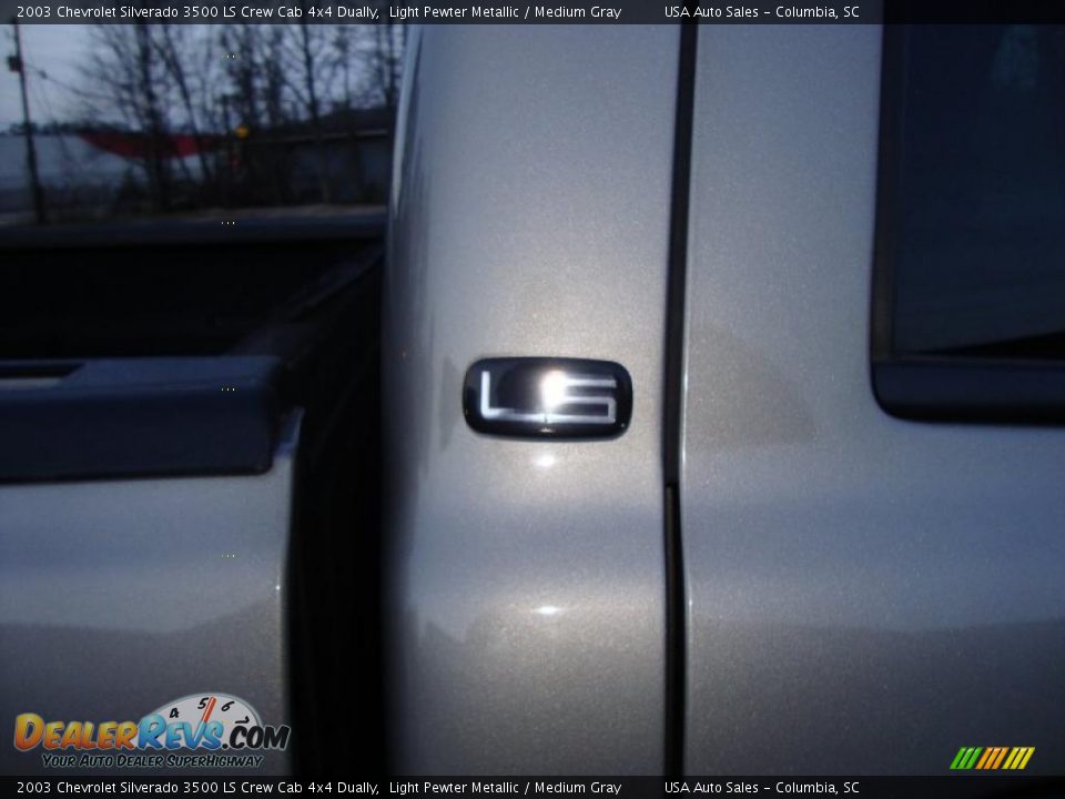 2003 Chevrolet Silverado 3500 LS Crew Cab 4x4 Dually Light Pewter Metallic / Medium Gray Photo #12