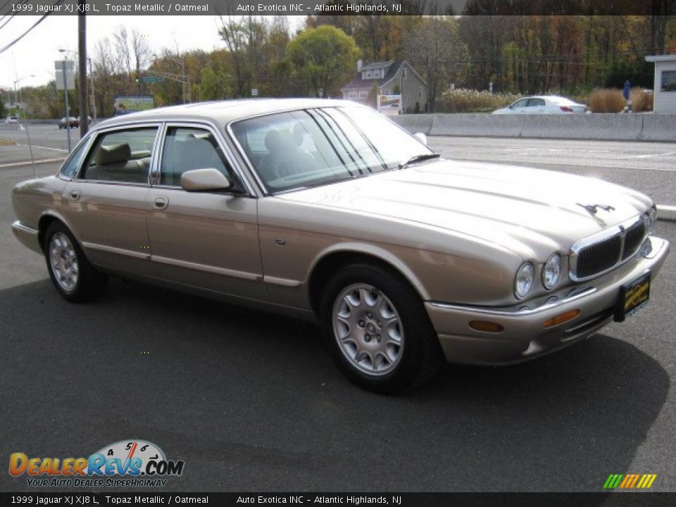 1999 Jaguar XJ XJ8 L Topaz Metallic / Oatmeal Photo #8