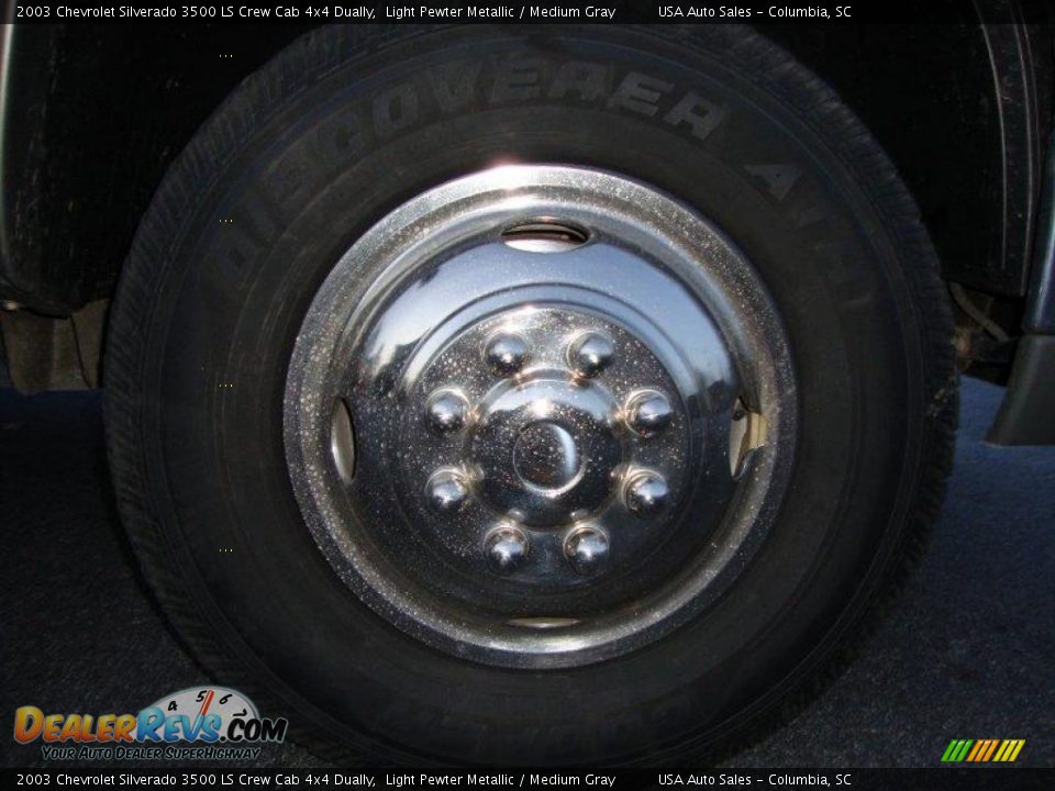 2003 Chevrolet Silverado 3500 LS Crew Cab 4x4 Dually Light Pewter Metallic / Medium Gray Photo #14
