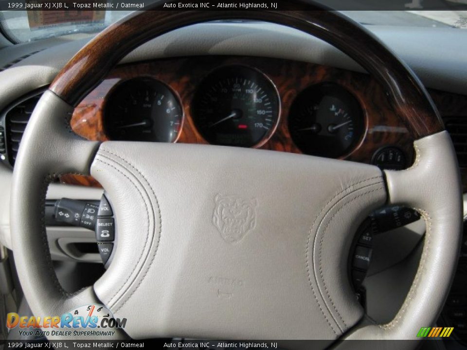 1999 Jaguar XJ XJ8 L Topaz Metallic / Oatmeal Photo #11