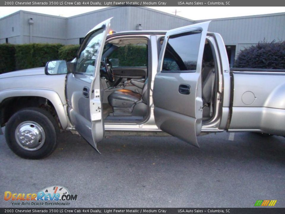 2003 Chevrolet Silverado 3500 LS Crew Cab 4x4 Dually Light Pewter Metallic / Medium Gray Photo #19