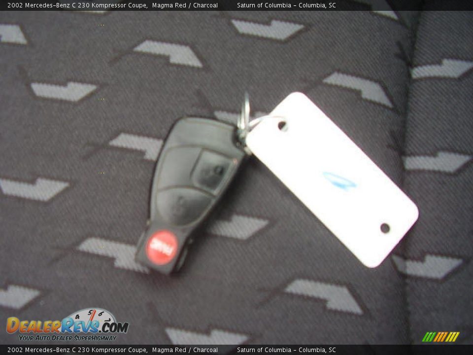 2002 Mercedes-Benz C 230 Kompressor Coupe Magma Red / Charcoal Photo #10
