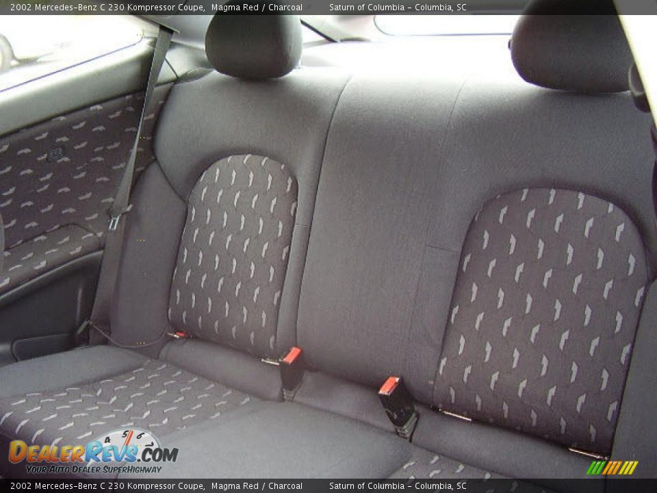 2002 Mercedes-Benz C 230 Kompressor Coupe Magma Red / Charcoal Photo #13