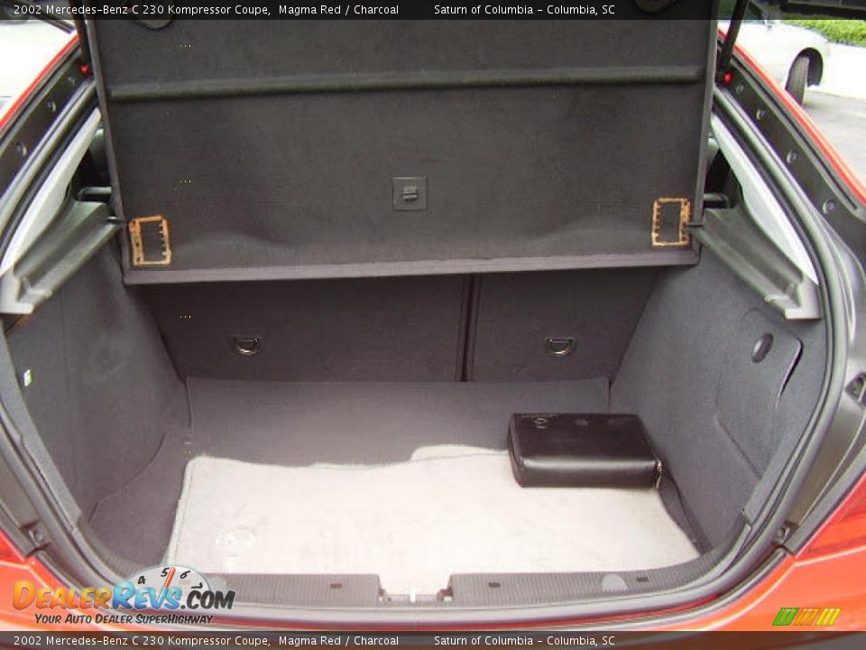 2002 Mercedes-Benz C 230 Kompressor Coupe Magma Red / Charcoal Photo #19