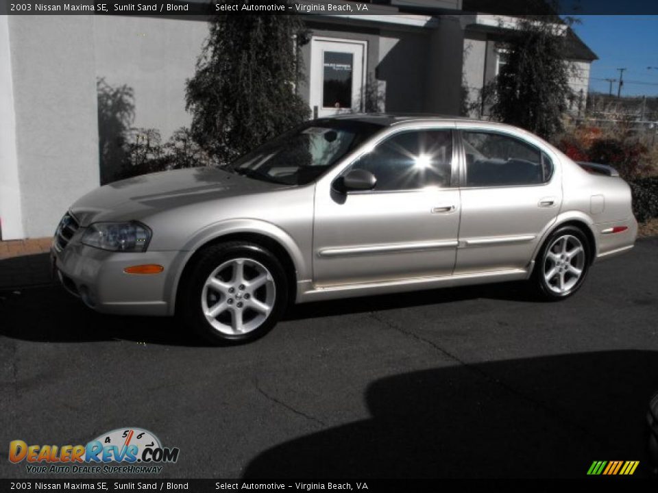 2003 Nissan Maxima SE Sunlit Sand / Blond Photo #2
