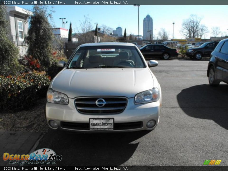 2003 Nissan Maxima SE Sunlit Sand / Blond Photo #3