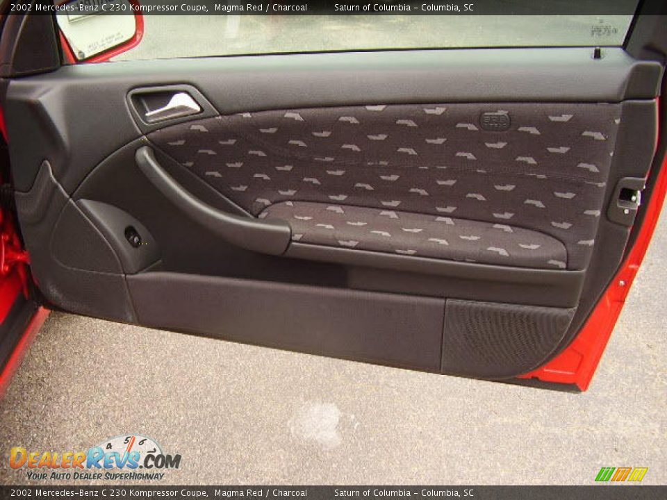 2002 Mercedes-Benz C 230 Kompressor Coupe Magma Red / Charcoal Photo #22