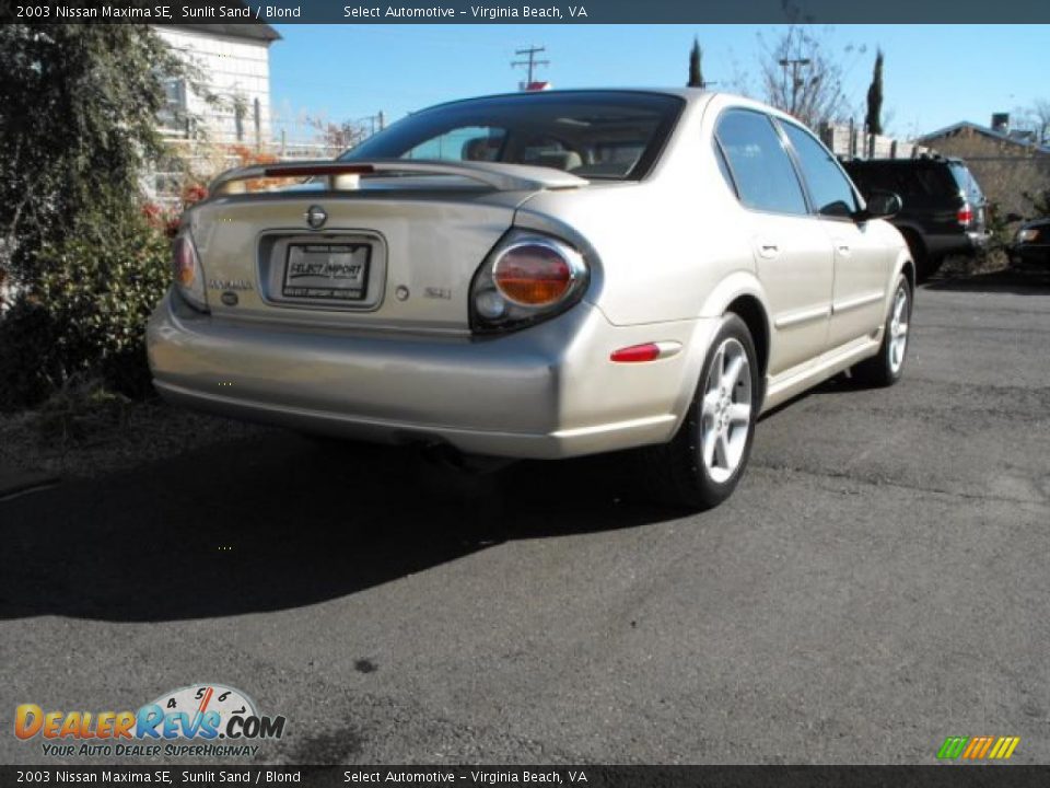 2003 Nissan Maxima SE Sunlit Sand / Blond Photo #5