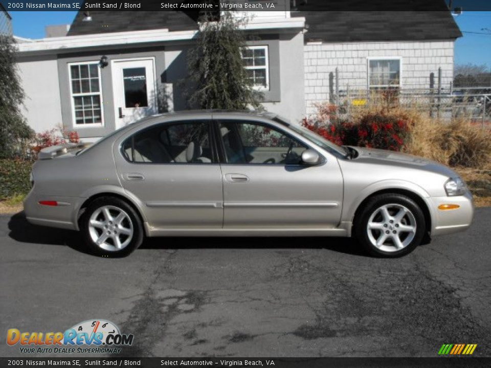 2003 Nissan Maxima SE Sunlit Sand / Blond Photo #6