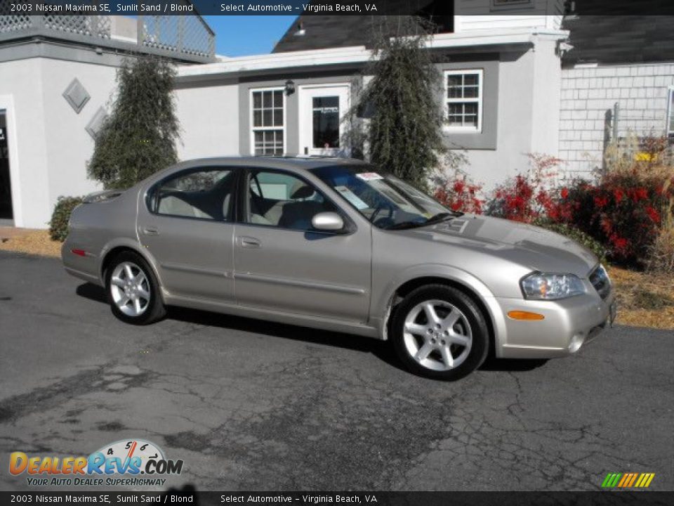 2003 Nissan Maxima SE Sunlit Sand / Blond Photo #7
